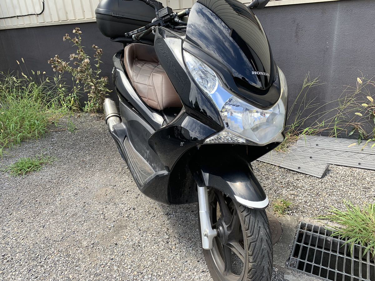 ホンダ 低走行PCX125 jf28 美車 カスタム済 通勤快速 原付2種 メッキ 