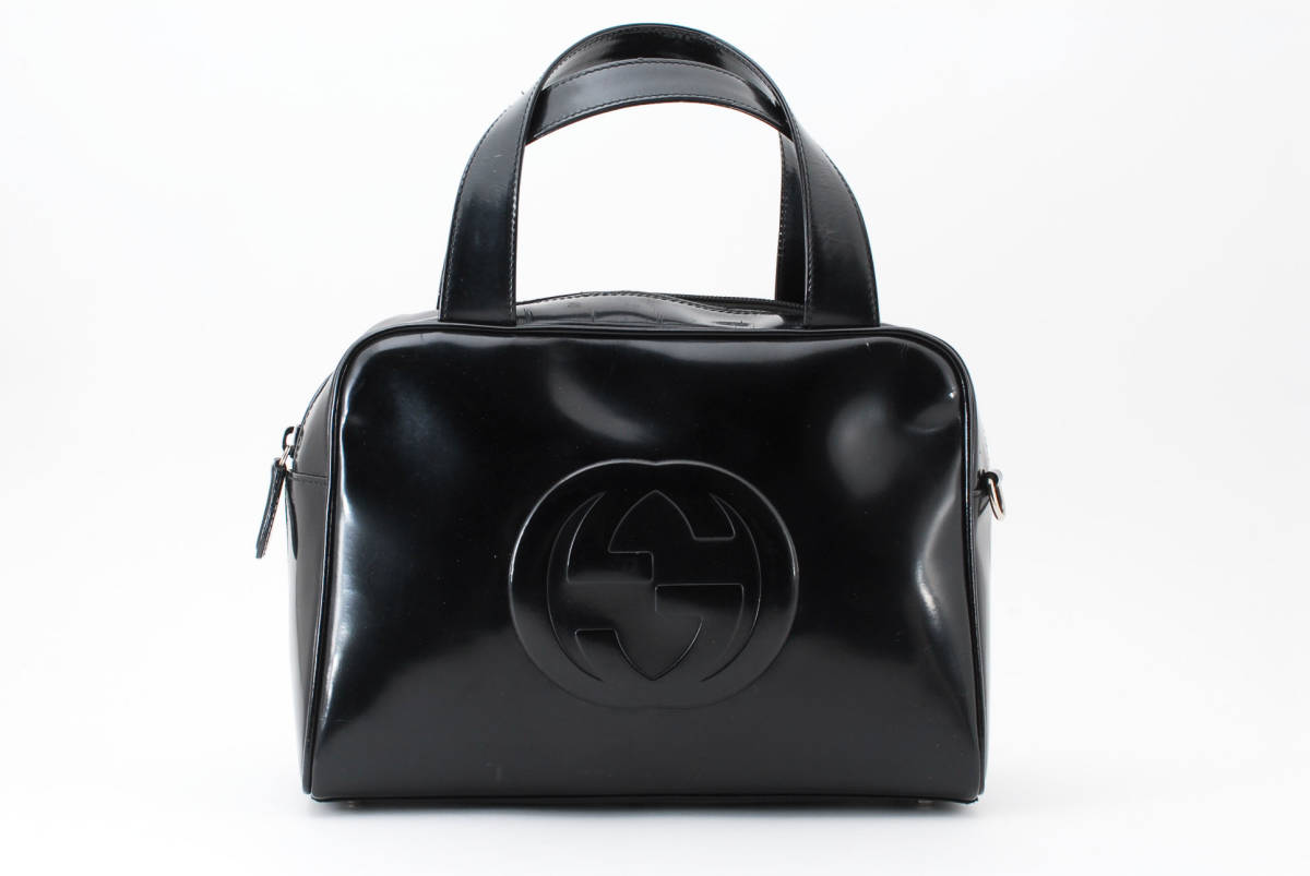  1円スタート GUCCI ヴィンテージ グッチ オールドグッチ インターロッキング エナメル ハンドバッグ トートバッグ 22-6605(オールドグッチ)｜売買されたオークション情報、yahooの商品情報をア かばん、バッグ