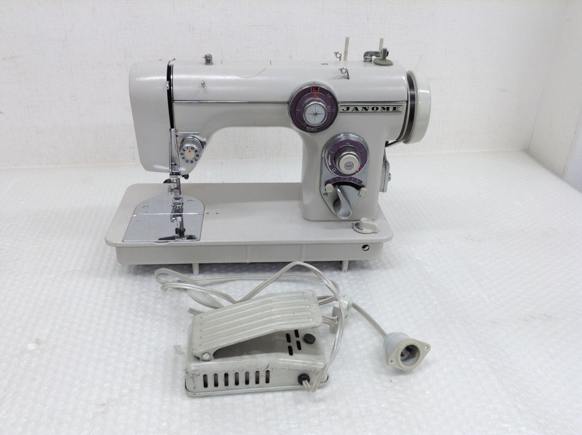 営HS279-100 JANOME ジャノメ ミシン MODEL 672 フットペダル ハンド 