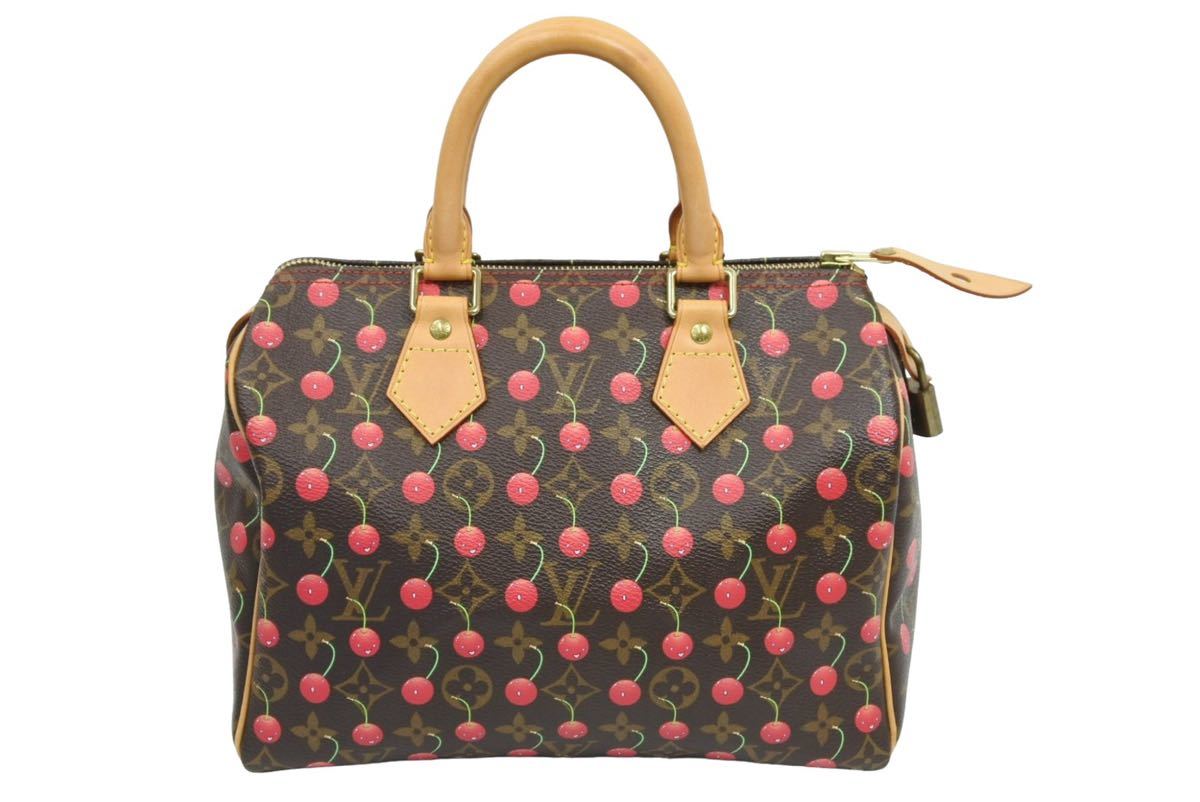 LOUIS VUITTON ルイ ヴィトン モノグラムチェリー 村上隆 スピーディ25 