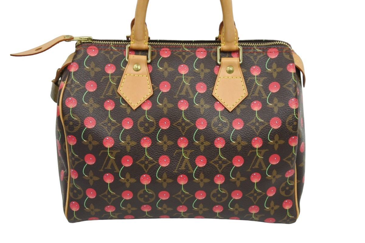 LOUIS VUITTON ルイ ヴィトン モノグラムチェリー 村上隆 スピーディ25