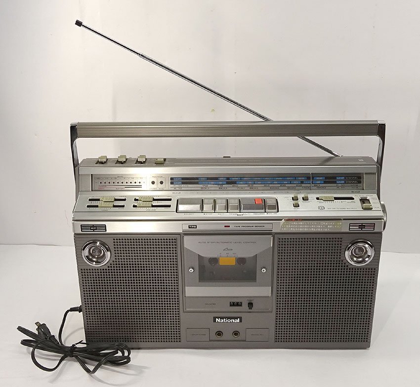 National RX-5320 ラジカセ 緑屋hc□ レトロ家電 ナショナル ラジカセ RX-5320 通電 ジャンク品 g3