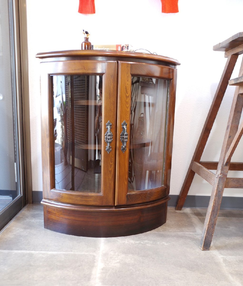 Karimoku カリモク 木製コーナーキャビネット 三角コーナーラック