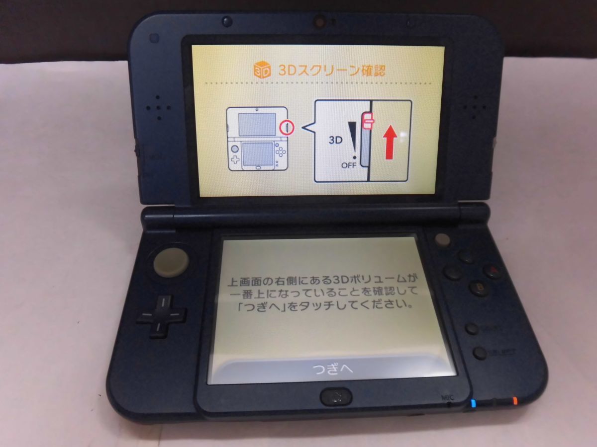 25 送60サ 1110＆B17 new3DSLL 本体 メタリックブルー ver11.4.0-37J  