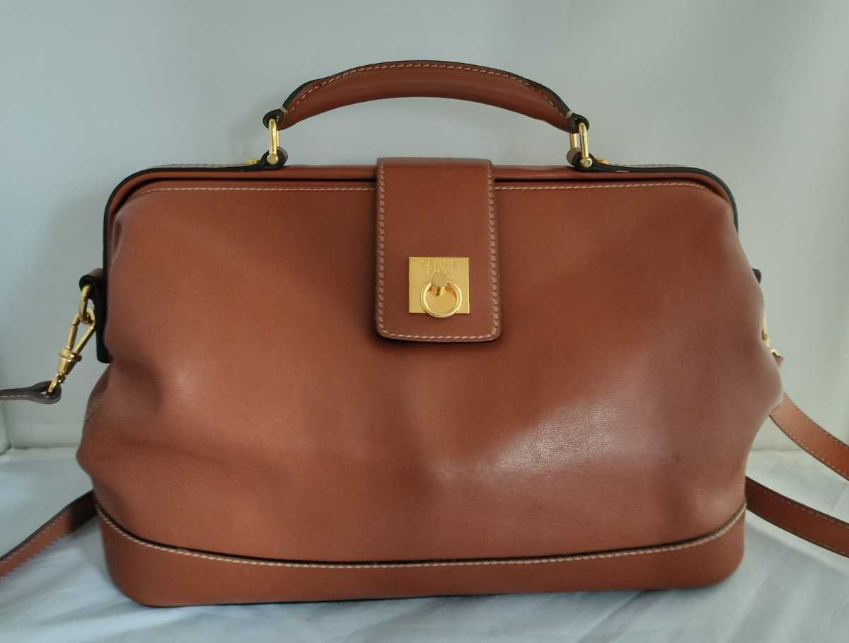 ☆美品☆CELINE セリーヌ ヴィンテージ 本革 オールレザー ブランド 