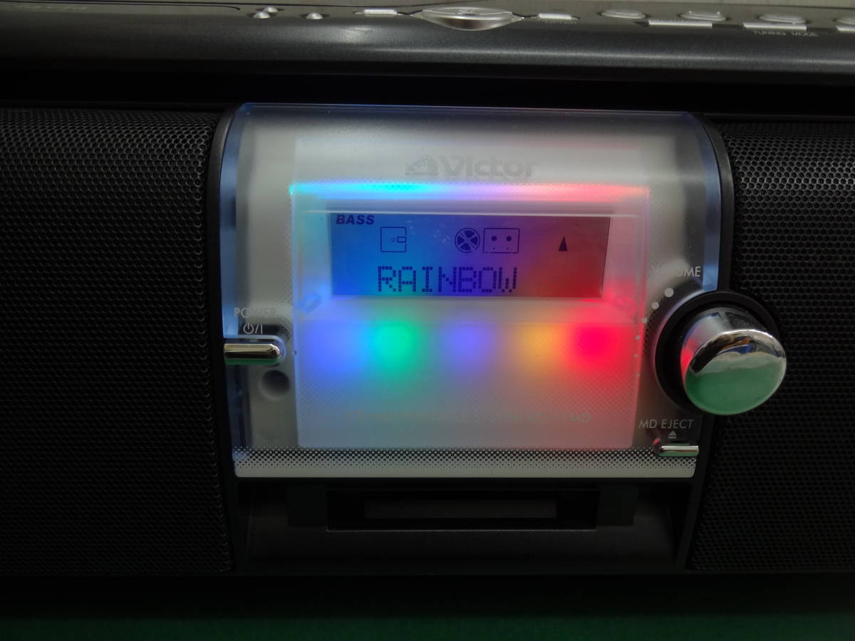 ☆5107 再生のみ確認済 Victor ビクター CD MD カセット ラジカセ RC