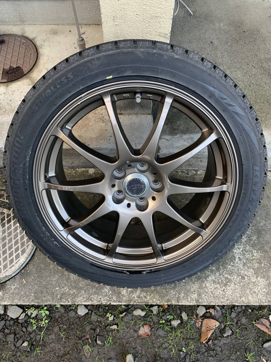 17インチ タイヤホイール4本セット 215/45R17 PCD100/5H 7J インセット  