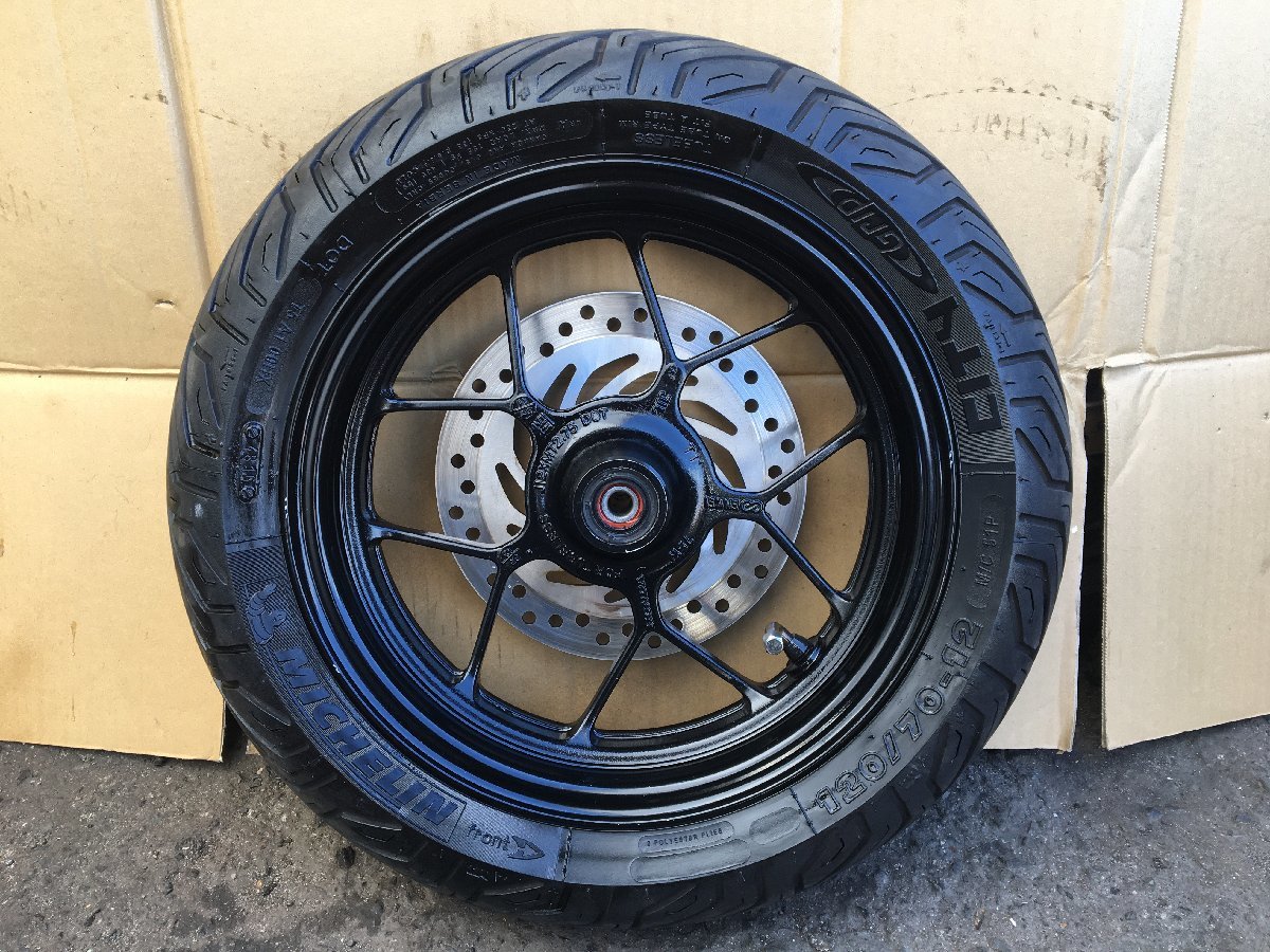 HONDA GROM グロム JC61 前期 前後ホイールセット イヤ山OK ディスク付