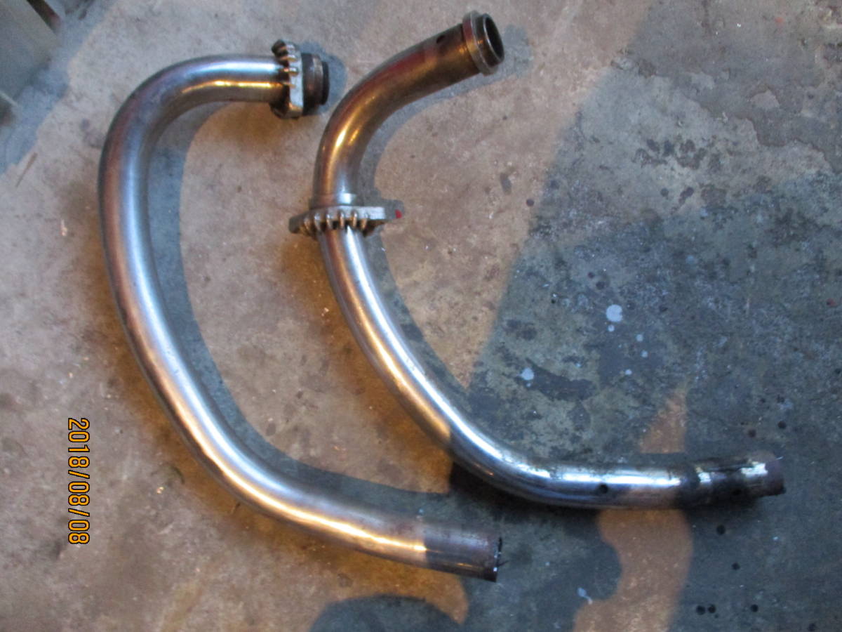 XS-1 XS650 エキパイ フランジ マフラー ジャンク(マフラー本体（純正 