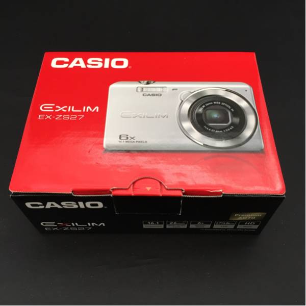 新品】CASIO EXILIM EX-ZS27 レッド デジカメ CASIO 【公式通販】