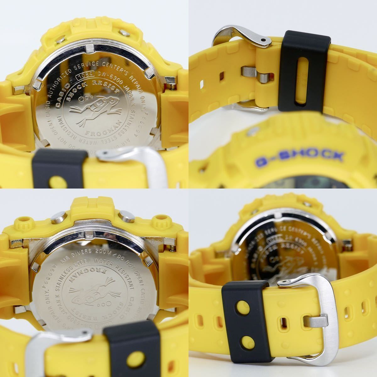 超稀少 ガラス曇り無し】初代イエローフロッグマンDW-6300-9美品 
