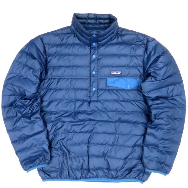 驚きの破格値，お買い得 patagonia パタゴニア ダウン スナップT プルオーバージャケット ブルー サイズS(Sサイズ)｜売買されたオークション情報、yahooの商品情報をアーカイブ公開 - オークファン 男性用