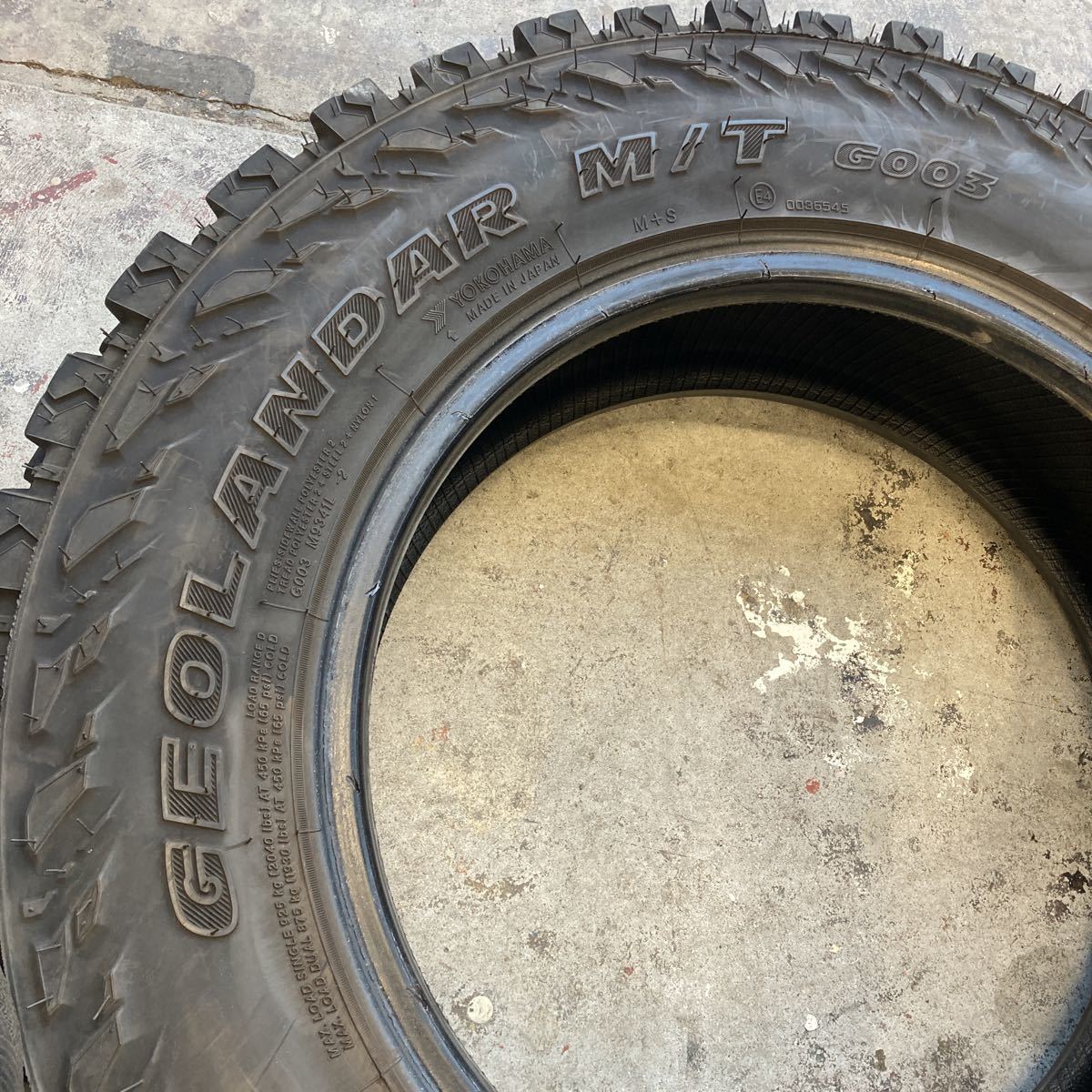 バリ山！185/85R16 105/103N 8PR ヨコハマ ジオランダー M/T G003 4本 