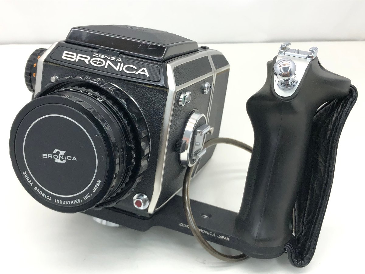 ZENZA BRONICA/1:2.8 f=75㎝ 中判カメラ 付属品付き ジャンク 中古