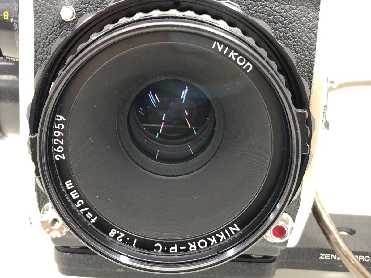 ZENZA BRONICA/1:2.8 f=75㎝ 中判カメラ 付属品付き ジャンク 中古