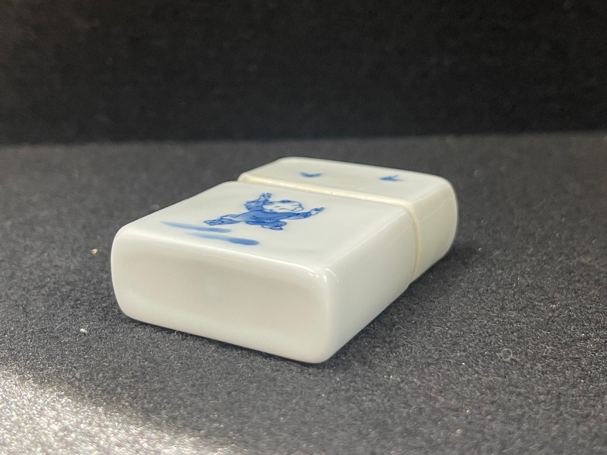 KY0410-156I Zippo 十五代嘉泉窯 陶磁器 平戸藩窯三川内焼 オイル