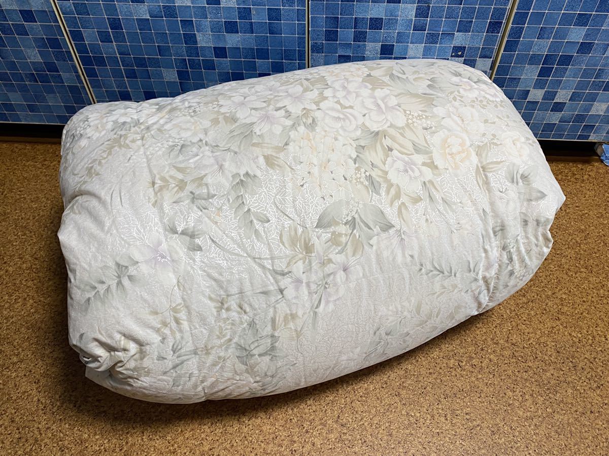 大阪西川 羽毛布団 羽毛掛けふとん 150×210cm 1.40kgシングル 中古 同