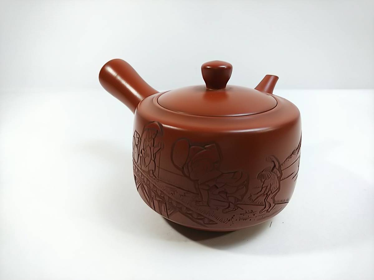 Yahoo!オークション xy2160 良 江戸時代古犬山焼呉須赤絵鉢 呉須赤絵