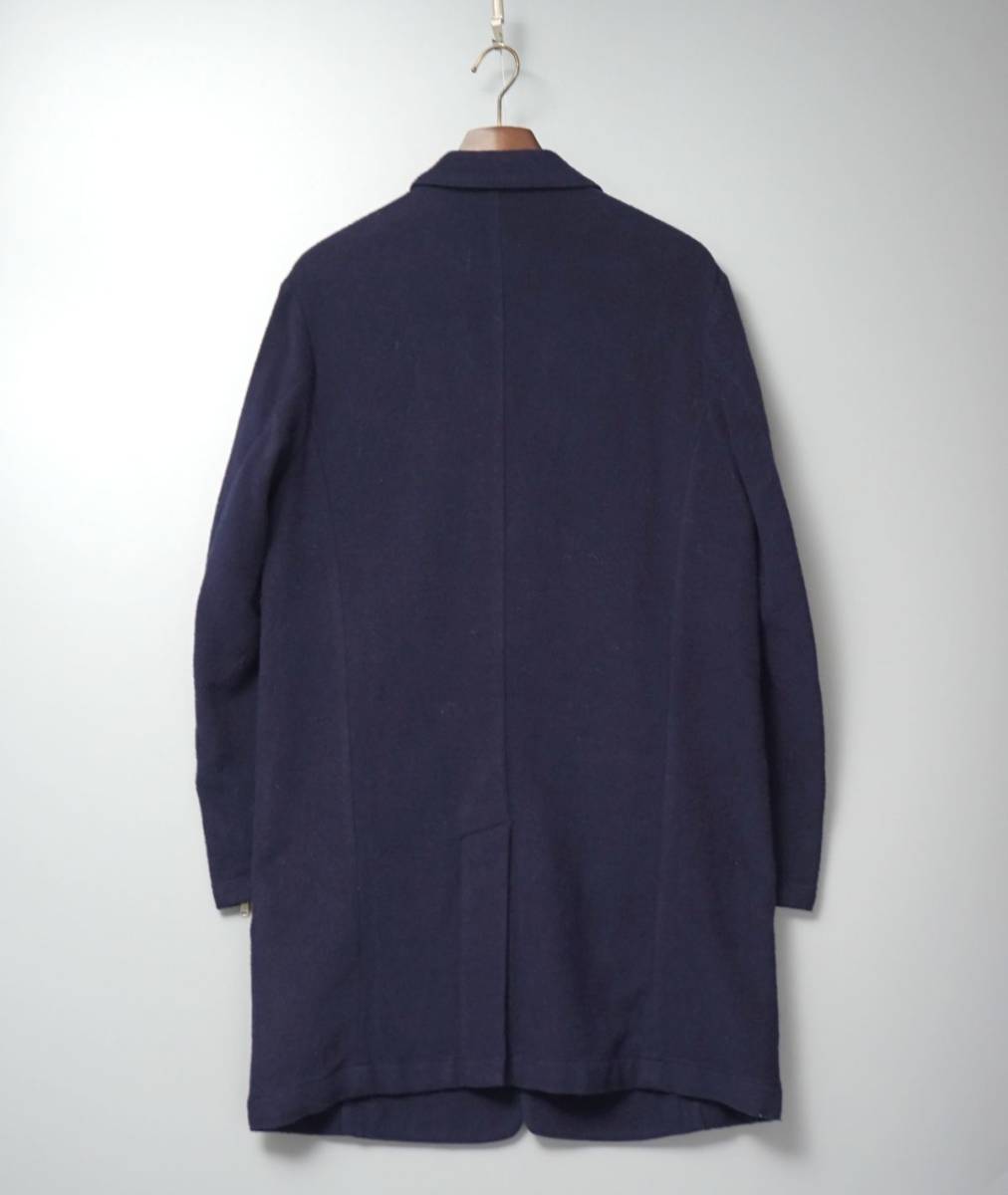 GM0873◎定価65，000円+税 nonnative ノンネイティブ サイズ1 チェスターコート OFFICER COAT C/W DOUBLE FACE SATIN NN-J2605 ネイビー系 &frasl; CONVERSE STAR MESH NONNATIVE（ノンネイティブ）&frasl; 0