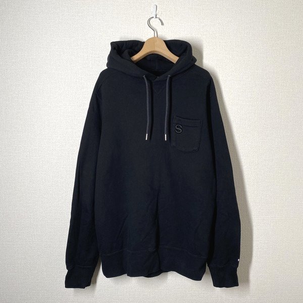 sacai サカイ スウェットパーカー 2 ブラック 黒 プルオーバー フード 