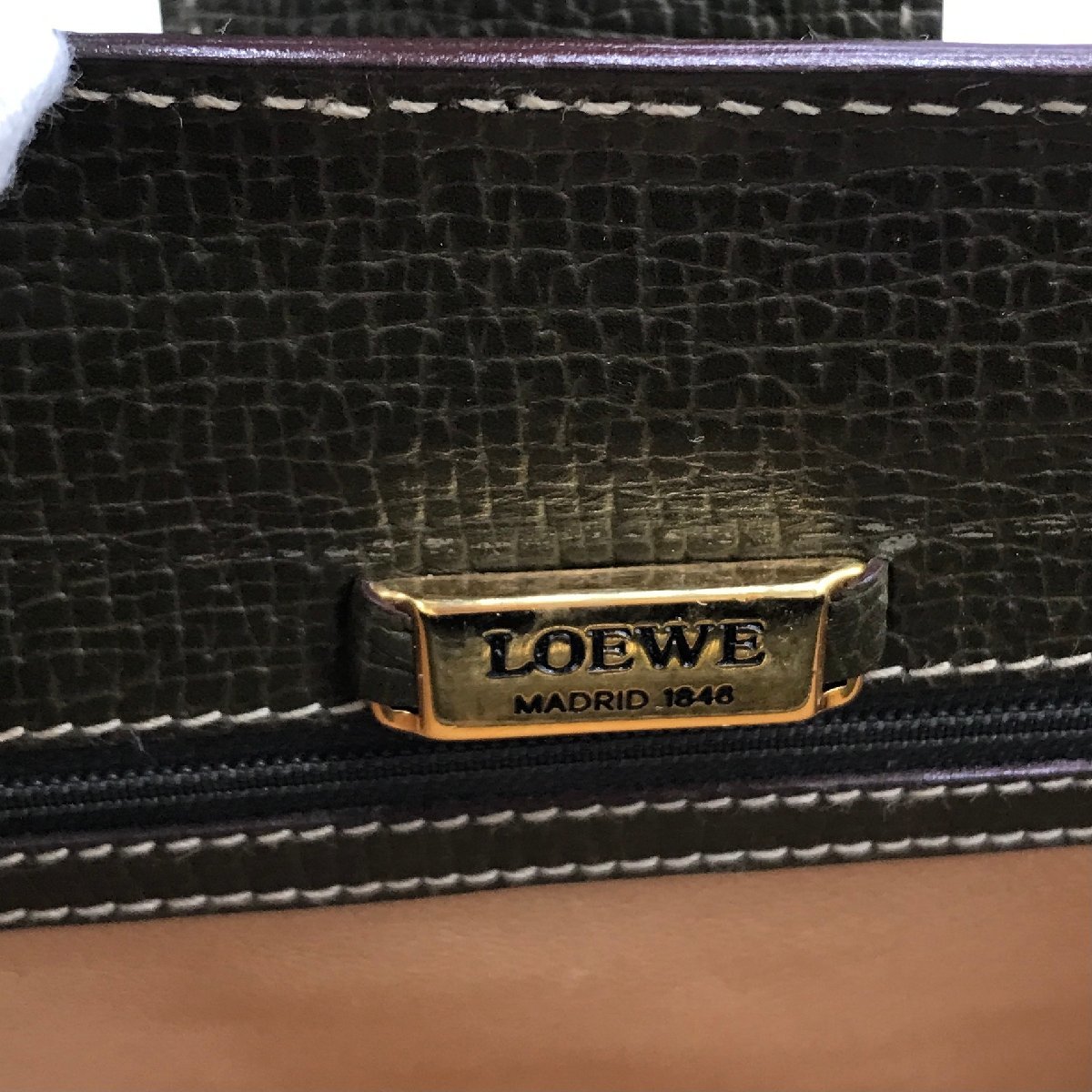 LOEWE ロエベ クラッチバッグ レザー アナグラム T □美品□ 1円 | ロゴ T
