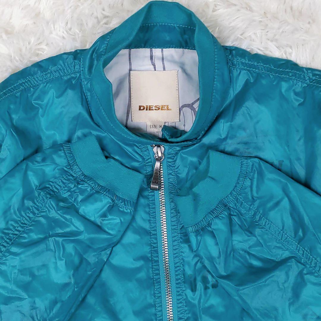 ディーゼル DIESEL ナイロンジャケット フライトジャケット ターコイズ 
