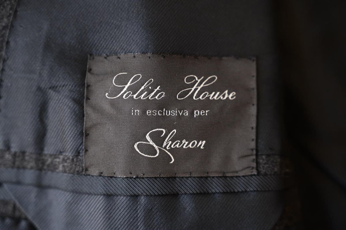 美品】サルトリアソリート ウールフランネルスーツ グレー 44 Sartoria 