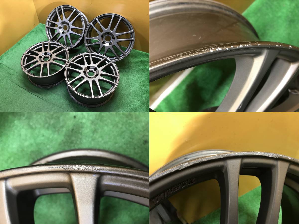 【長野発★７２１】DIREZZA STC / ディレッツァ 5穴 18×7J PCD:114，3 +38 格安☆売切 PCD100 +48 ブロンズ※4本同時落札限定 ダンロップ ダンロップ-DIREZZA（ディレッツァ）STCホイール18×7J (zunda