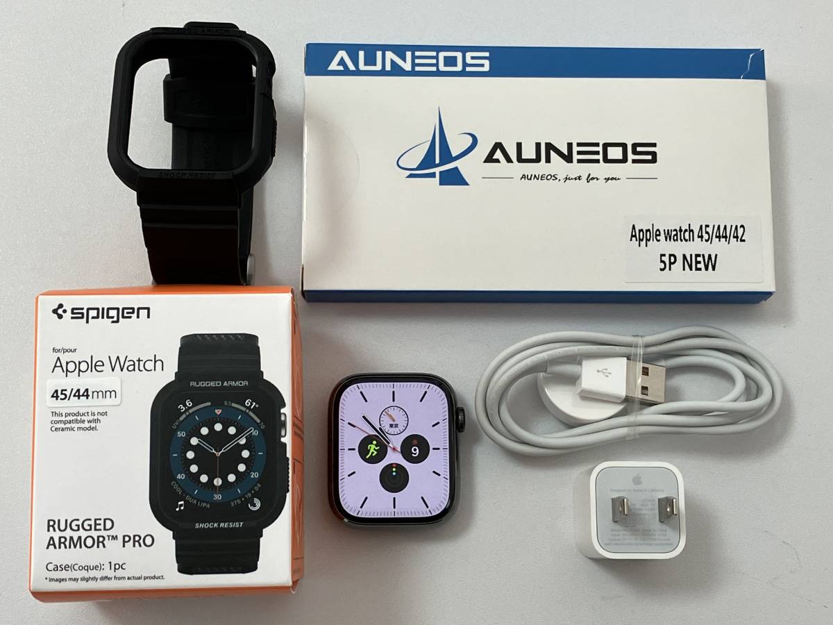Apple Watch Series7 45mm Graphaite Stainless Steel アップル 