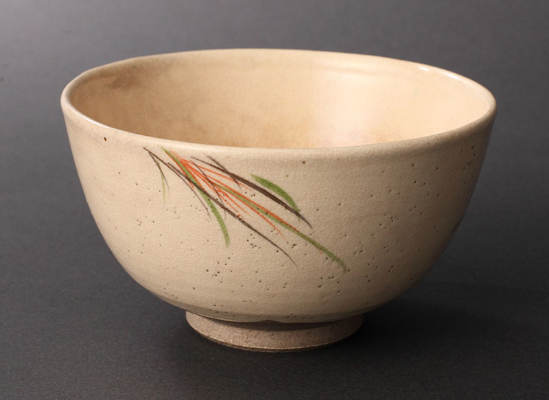 野々村仁清 仁清秋草図茶碗(茶道具 絵付 仁清焼 京焼) (茶碗)｜売買
