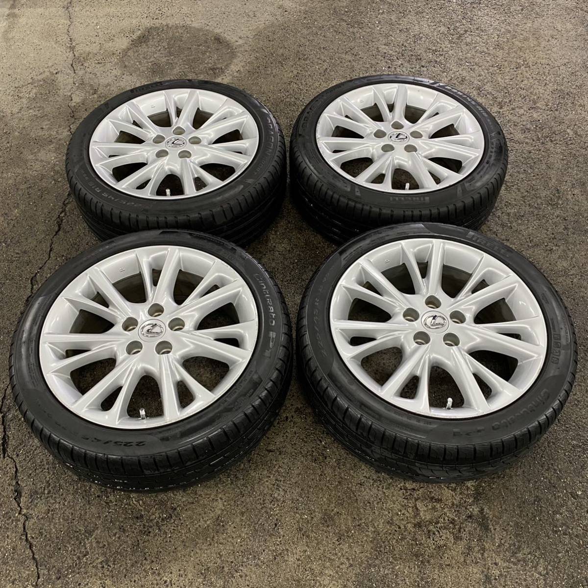  レクサスＨＳ２５０ｈ純正１８インチ ７ ５Ｊ+３９ ５Ｈ１１４ ３ ２２５／４５Ｒ１８(ラジアルタイヤ)｜売買されたオークション情報、yahooの商品情報をアーカイブ公開 - オークファン 5穴