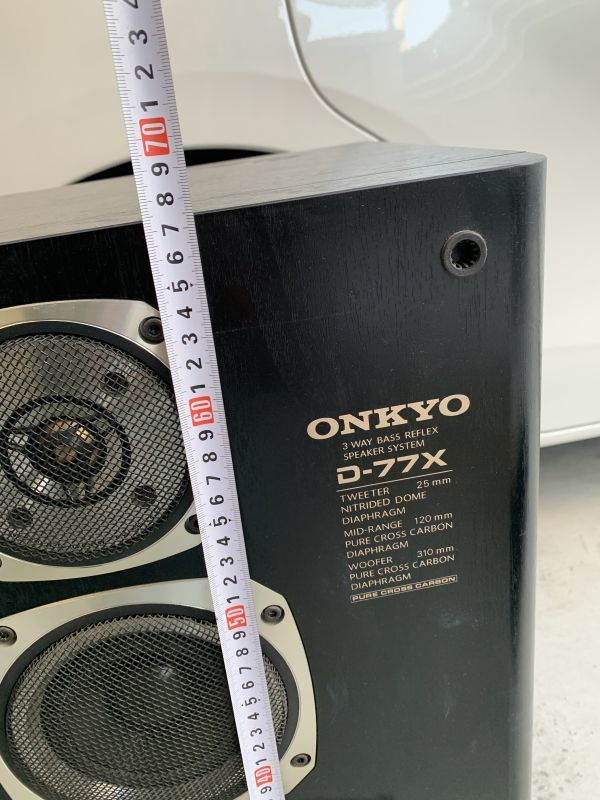 ONKYO 3ウェイ・スピーカーシステム D-77 ONKYO オンキョー - 音響