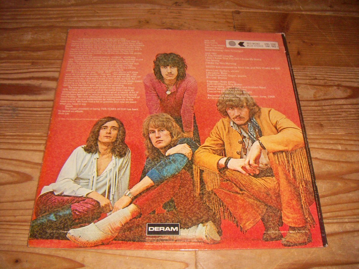 LP：TEN YEARS AFTER SSSSH テン・イヤーズ・アフター：UK盤：MONO