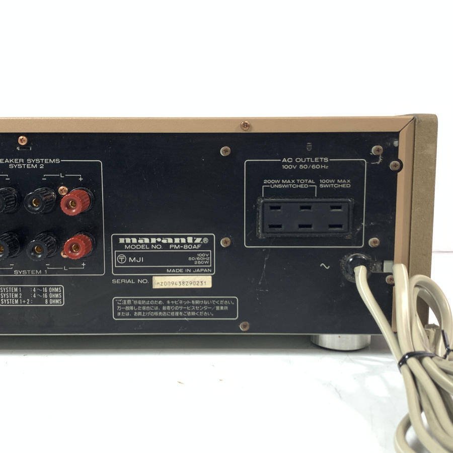 marantz PM-80AF マランツ プリメインアンプ◆現状品 marantz マランツ プリメインアンプ marantz&frasl;マランツ プリメインアンプ◆現状品 マランツ・PM-80AFインテグレーテッドステレオ