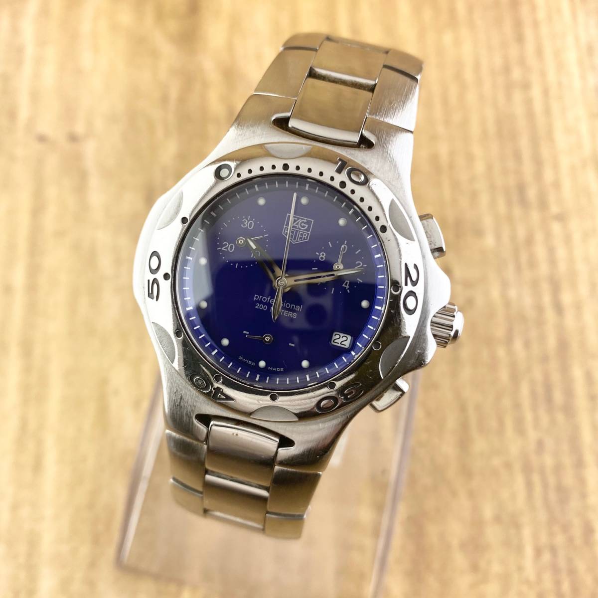 1円〜】TAG HEUER タグ ホイヤー 腕時計 メンズ クロノグラフ キリウム