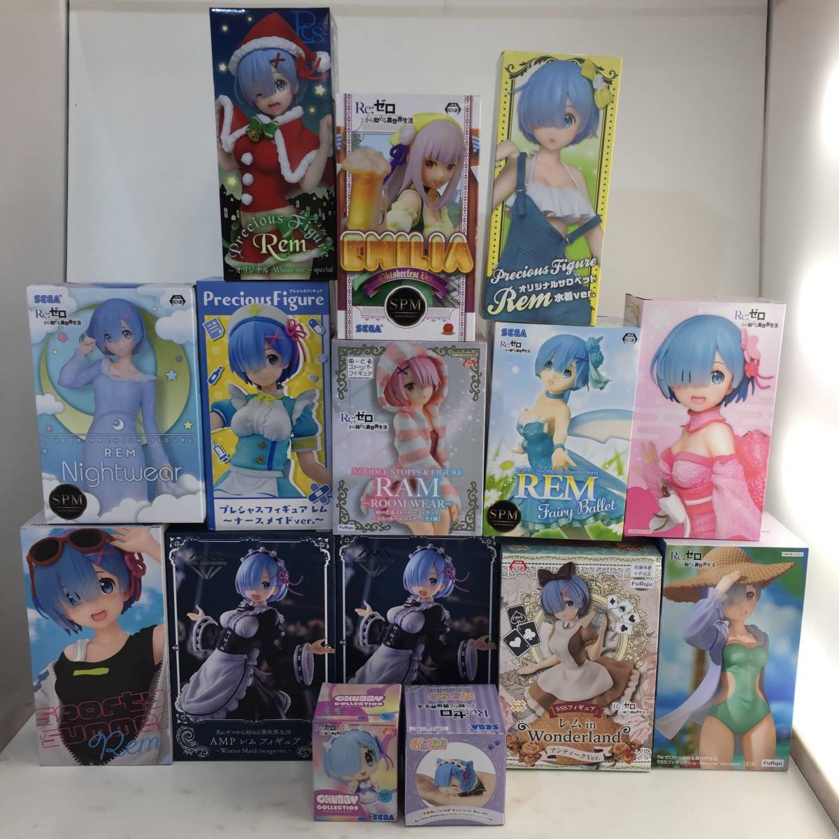 Re:ゼロから始める異世界生活 フィギュア 15点まとめ売り レム ラム 