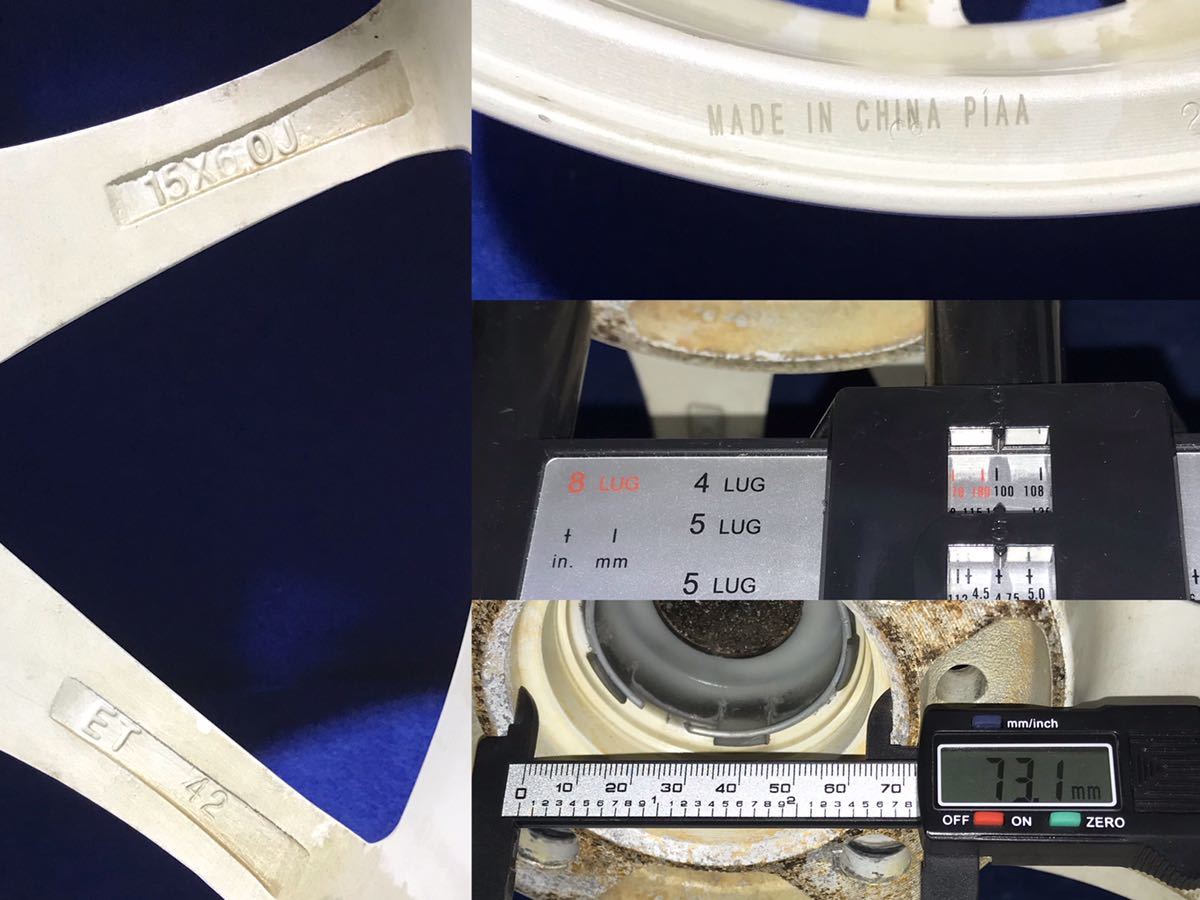 PIAA SUPERLIGHT＊FLOW FORMING＊15インチホイール＊15x6J/オフセット+ 