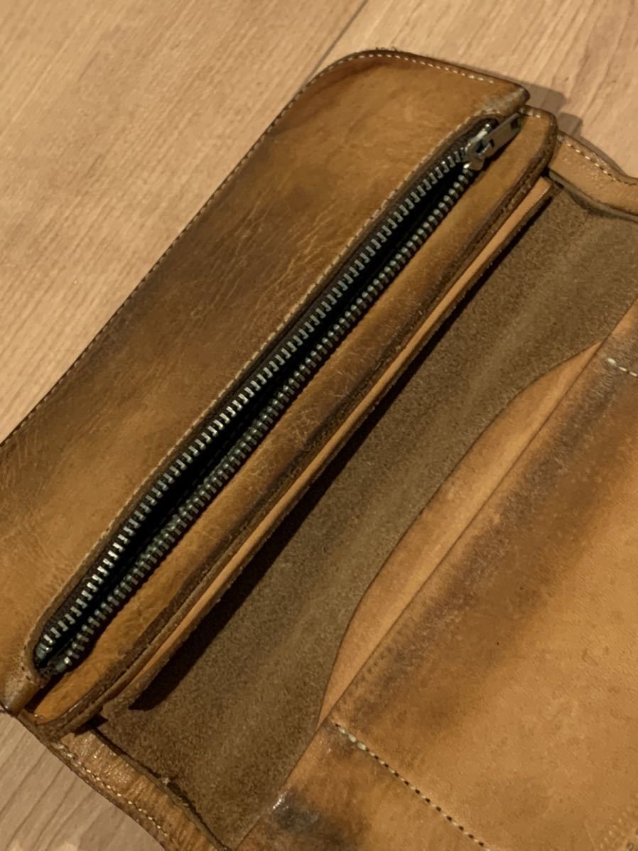 入手困難 REDMOON 折財布 コンチョ レザー 茶 公式通販