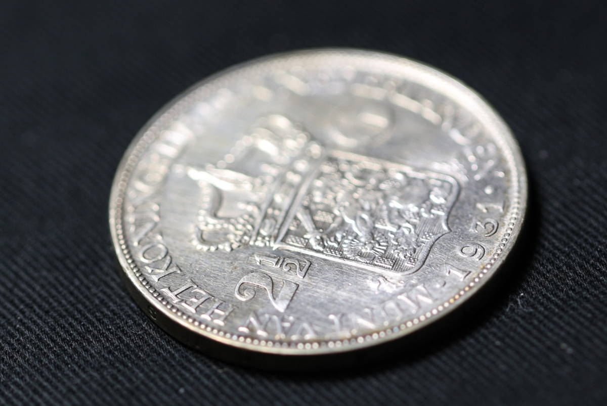 B2899）古銭 1931年 オランダ銀貨 2.5グルデン オランダ硬貨 外国