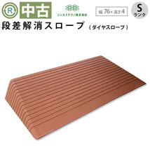 OT-11437)【中古段差スロープ】 ダイヤスロープ シンエイテクノDS76-40
