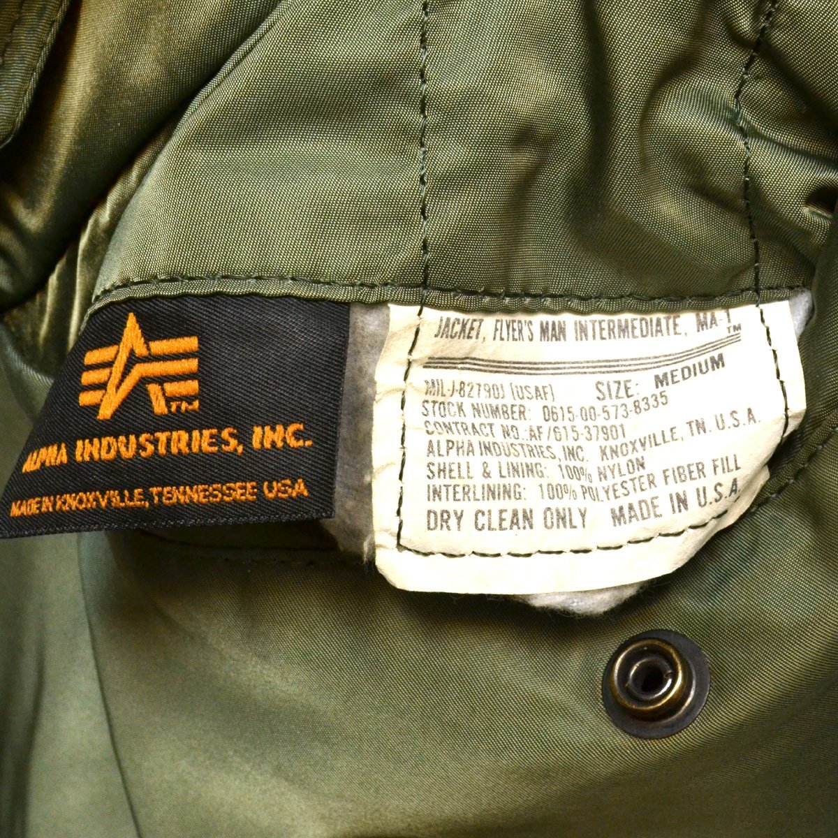 ALPHA USA製 90s MA-1 アルファ フライトジャケット 90年代 アルファ