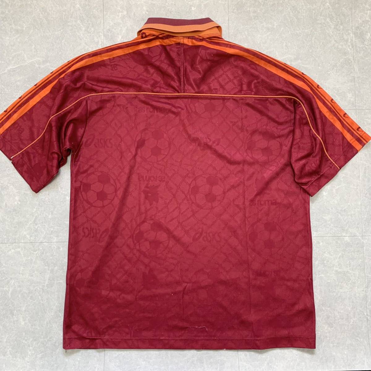 95-96 ASローマ ASICSオフィシャル トレーニングシャツ 1995-96 Roma