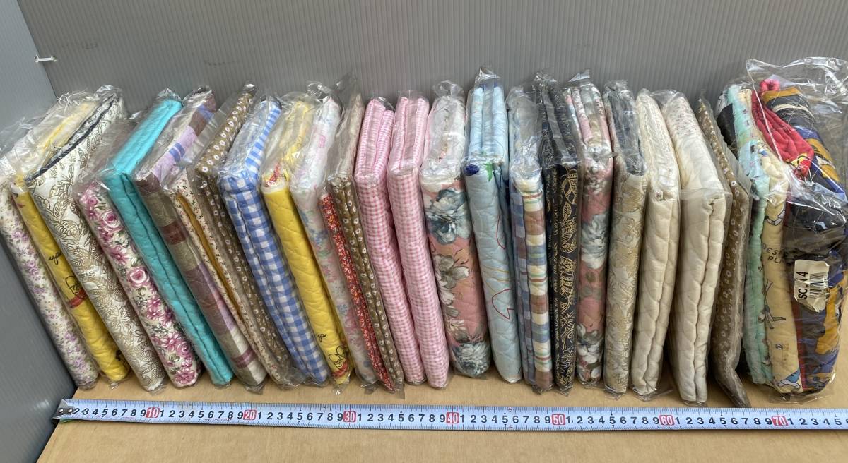 Tパモ手芸店524/ 古い キルト キルティング 生地 まとめて 20点以上