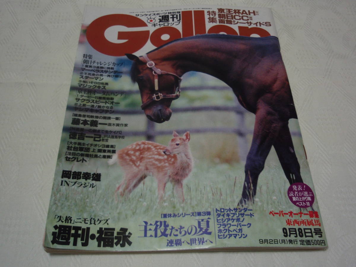 ◇◇中古◇◇ 週刊ギャロップ 1996年9月8日号 京王杯AH 朝日CC 函館  