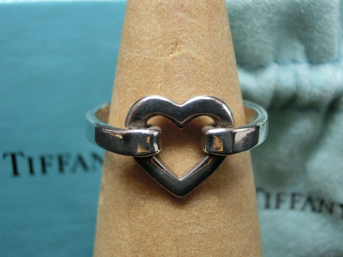 0462 TIFFANY&Co. ティファニー ハート リング オールドティファニー 