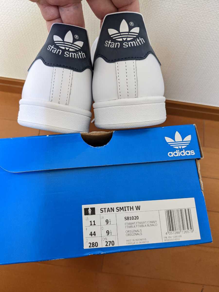 スタンスミス アディダス ホワイト ネイビー スニーカー Stan Smith STAN | adidas 白 スタンスミスの通販 青（靴）の通販 SMITH &frasl;080 ID