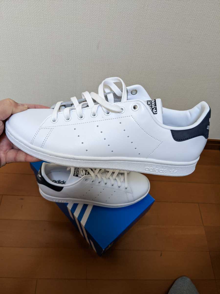 スタンスミス アディダス ホワイト ネイビー スニーカー Stan Smith STAN | adidas 白 スタンスミスの通販 青（靴）の通販 SMITH &frasl;080 ID