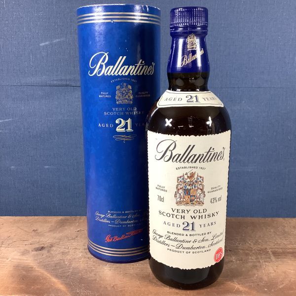 Z044【未開栓古酒】Ballantine's／バランタイン 21年 43% 70cl