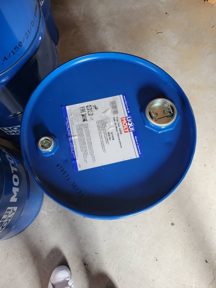 60L 空ドラム缶　リキモリ LIQUIMOLY  3缶 60L 空ドラム缶 LIQUI MOLY リキモリ 新油抜き 空き缶 ドラム缶(オイル