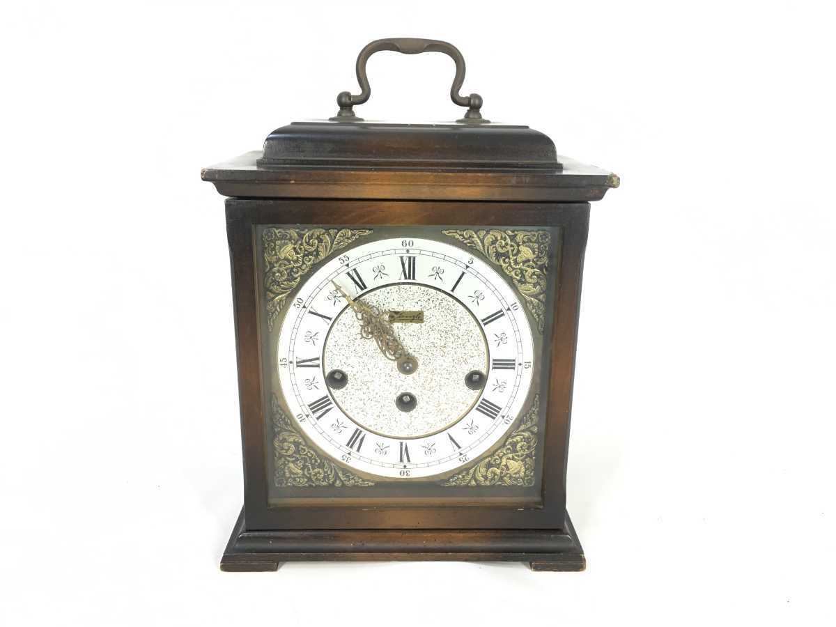 ○1円 ジャンク品 Kienzle (キンツレ) 563b/011 手巻き 木製 置時計 